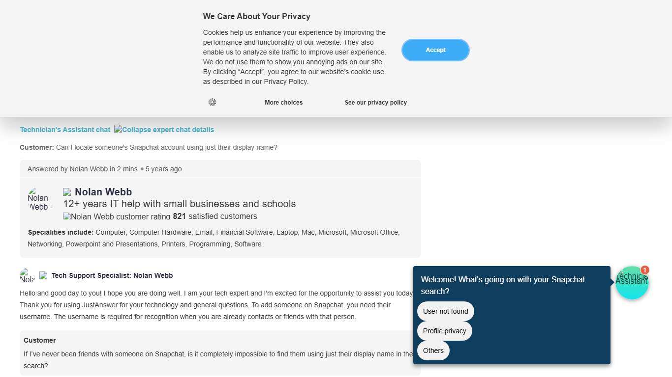 Can I find someone’s Snapchat using only their display name?